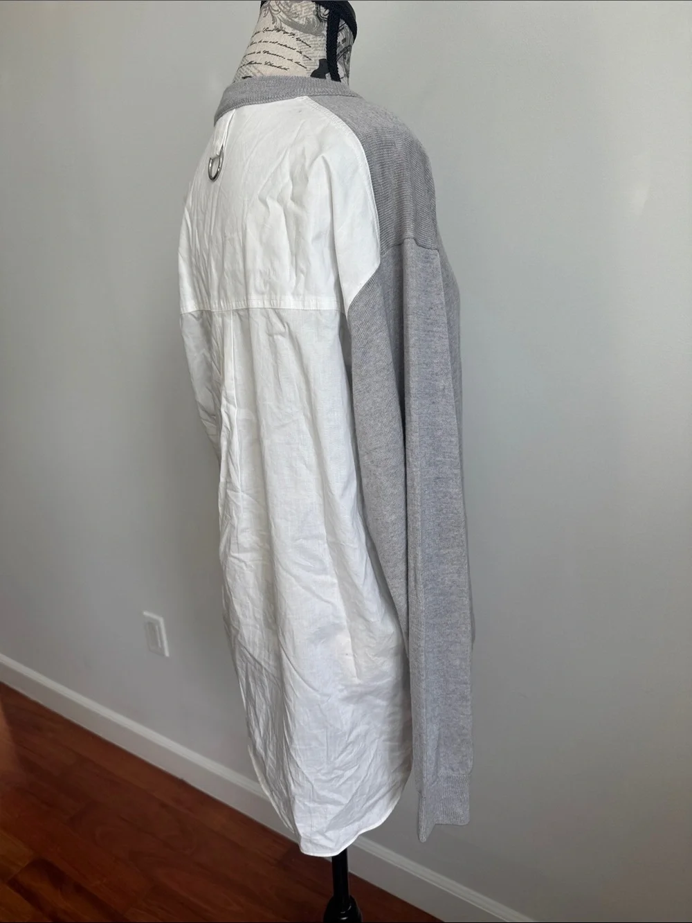 Tibi Light Gray Women’s Crewneck Sweater - Picture 4 of 5
